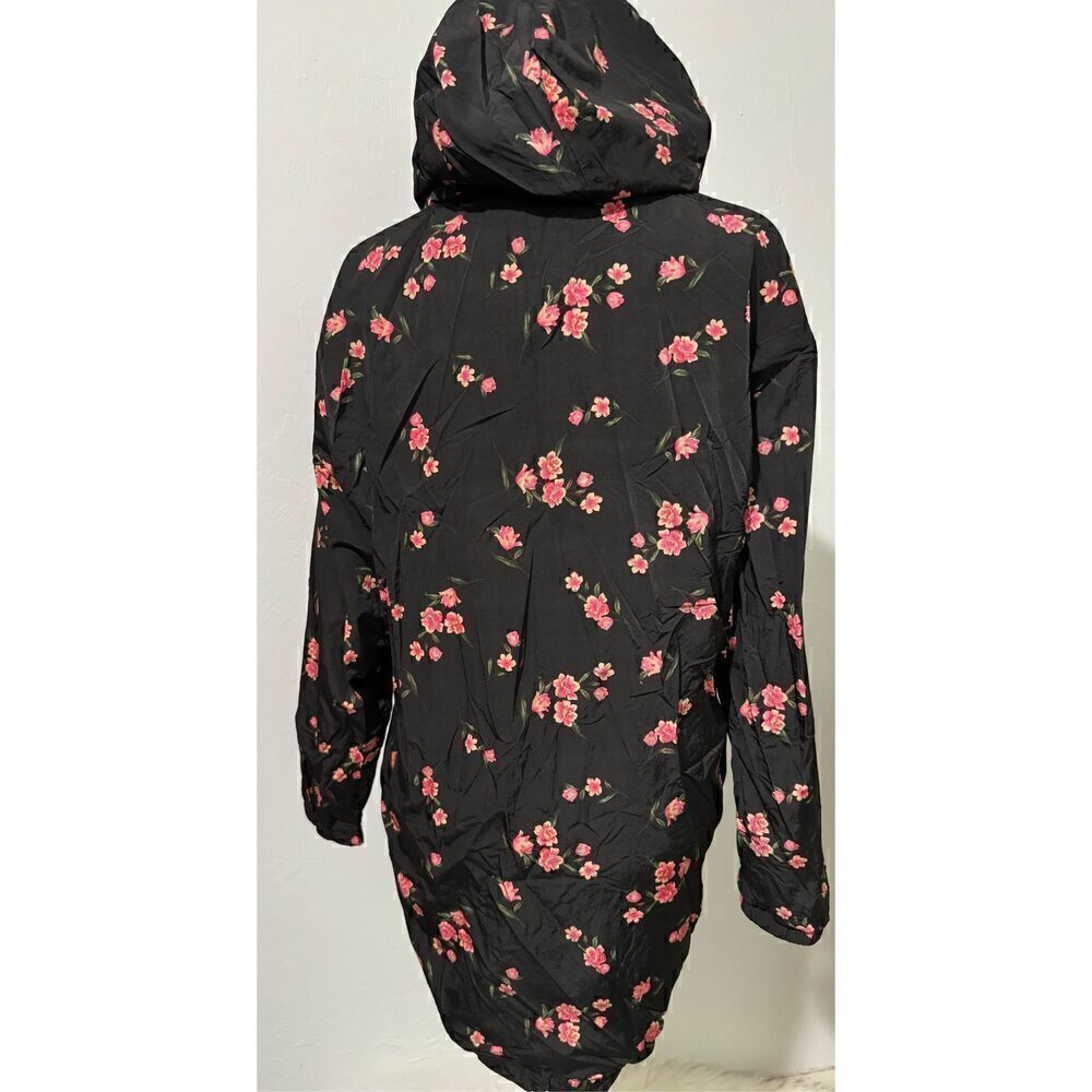 Victoria secret Pink Anorak floral long full zip windbreaker jacket Xs/S